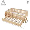 Lit d'enfant Merax 90 x 200 cm, lit plateforme avec lit Voir les images du produit 4