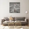 Bilder auf glas - Frau Modell Streifen Emotionen - 70x70cm Produktbild-Vorschau 7