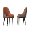 WISFOR Lot de 2 chaises de salle à manger cuir métal Voir les images du produit 5
