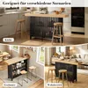 MODFU Bartafel 160x40x105 cm, staande tafel met voetsteun, Productafbeelding-voorbeeld 6