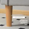 HOMCOM 2 Sitzer Sofa, Gepolstert Couch mit Stauraum, Produktbild-Vorschau 6