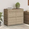 Mobile da giardino Beige 83x45x76 cm Poly rattan Anteprima dell’immagine prodotto 2