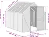 Serre Anthracite Aluminium 4,75 m² Voir les images du produit 5