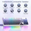 95% Membran Tastatur 98 Tasten, Gaming-Tastatur, RGB Produktbild-Vorschau 2
