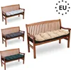A collage of wooden benches with different colored cushions, and a EU logo. Náhľad obrázku produktu