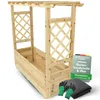 holz4home® Pflanzkasten M mit Dach aus Tannenholz inkl. Produktbild-Vorschau 1