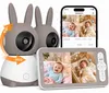 2K-Babyphone setzen 2 Kameras PTZ 355 °, 5 "Babyphone MIT Produktbild-Vorschau 1