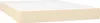 vidaXL Boxspringbett mit Matratze Creme 140x190 cm Stoff Produktbild-Vorschau 4