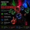 LED-masker, blauw/rood gemengd - Bedienbaar kostuummasker Productafbeelding-voorbeeld 6