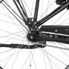 A close-up view of the rear wheel and drivetrain of a bicycle. Produktbild-Vorschau