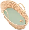 Olive Spannbettlaken mit Gummiband 80x40cm Produktbild-Vorschau 3
