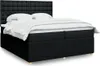 Boxspringbett mit Matratze Schwarz 200x200 cm Stoff Produktbild-Vorschau 2