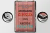 Blechschild morgens Zirkus abends Theater, Größe 30 x 20 Produktbild-Vorschau 3