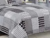 Přehoz Na Postel Oboustranný TAVIRA Šedá černá 220x240cm Náhled obrázku produktu 3