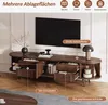 STILVORA TV-Lowboard mit ovalem Design und Rollladentür, Produktbild-Vorschau 6