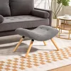 HOMCOM Sitzhocker, Fußhocker, Polsterhocker, Fußstütze bis Produktbild-Vorschau 2