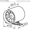 Vents QUIETline-K 125 axiální ventilátor do potrubí Náhled obrázku produktu 3