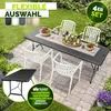 Set da 4 sedie da giardino tillvex® impilabili e resistenti Anteprima dell’immagine prodotto 3