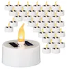 Solar Teelichter 6er Set Ø5,5cm Kunststoff Kerze Teelicht Produktbild-Vorschau 5