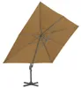 vidaXL Ampelschirm mit Aluminiummast 400 x 300 cm Taupe Produktbild-Vorschau 2
