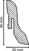 Fußleisten / Sockelleisten "Mainz" (MDF foliert / 722.431) Produktbild-Vorschau 6