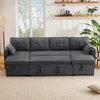 STILVORA Schlafsofa mit Getränkehalter und Stauraum,Ecksofa Produktbild-Vorschau 4
