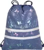 A drawstring backpack with a floral and butterfly pattern. Anteprima dell’immagine prodotto