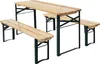 ML-Design Kindersitzgruppe 3tlg. klappbar, Natur/Grün, Produktbild-Vorschau 1