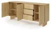Sideboard Kommode VIRONE Geölte Eiche Japandi 3-türig mit Produktbild-Vorschau 7