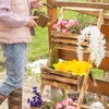 Dřevěný stojan na květiny EcoDeco s plamenným povrchem a 3 Náhled obrázku produktu 13