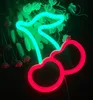 Rot Kirsche Leuchtreklame LED Neonlicht USB Nachtlicht Produktbild-Vorschau 2