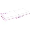 Tischplatte Hellbraun 140x60x(2-6)cm Massivholz Eiche Produktbild-Vorschau 5