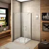 Eckeinstieg duschtür BxBxH:90x90x185cm Duschkabine 6mm Nano Produktbild-Vorschau 2
