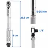 Drehmomentschlüssel 1/4" 5-25 Nm mit Umschaltknarre Produktbild-Vorschau 3