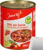 Jeden Tag Chili sin Carne Fertiggericht (800g Dose) + usy Produktbild-Vorschau 1