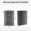 Wiltec Briefkasten anthrazit V2 Postkasten mit Produktbild-Vorschau 7