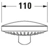 Douchette à main Duravit 3jet 110, chrome brillant, Anteprima dell’immagine prodotto 12