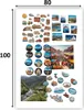 Anwicar Magnettafel - Magnetische Pinnwand 100x80 cm - Weiß Produktbild-Vorschau 2