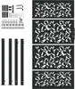 vidaXL Cancello da giardino nero 100x175 cm design ad ante Anteprima dell’immagine prodotto 4