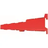 A red plastic tool holder, viewed from the side against a white background. Anteprima dell’immagine prodotto