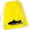 Huuraa Turnbeutel Petri Heil Fischergruß 12 Liter Yellow Produktbild-Vorschau 1