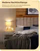 Lampa nocna EDISHINE, lampa stołowa z drewna, oprawka E27, Podgląd zdjęcia produktu 6
