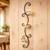 DanDiBo Wandteelichthalter Metall Wand Schwarz Emma 68 cm Produktbild-Vorschau 1