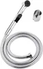 A chrome bidet shower set with a hose and a wall mount is displayed against a white background. Produktbild-Vorschau