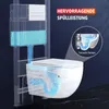Diagram showing the flushing mechanism of a wall-mounted toilet. Anteprima dell’immagine prodotto