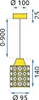 tooLight Hängelampe APP724-1CP GOLD Produktbild-Vorschau 7