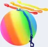 John Toy Regenbogenkugel Größe 5 mit Kabel Produktbild-Vorschau 3