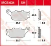 TRW Pastiglia freno Trw Sinter Mcb 634 Sh Anteprima dell’immagine prodotto 1
