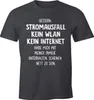 Herren T-Shirt Gestern: Stromausfall Kein WLAN Kein Produktbild-Vorschau 1
