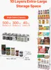 SucceBuy Nástěnný 10patrový organizér do spíže na koření v Náhled obrázku produktu 5